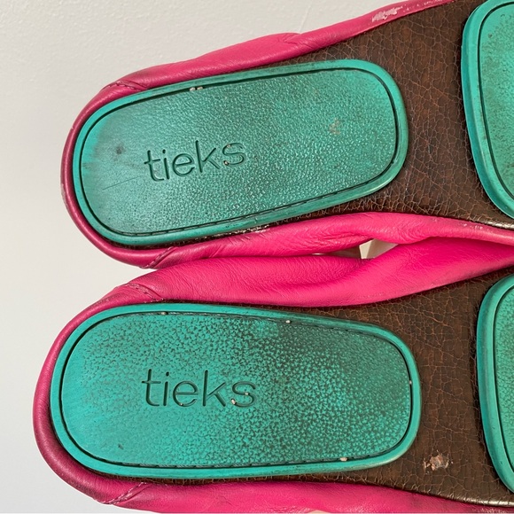 Tieks by Gavrieli Women's Fuchsia Leather Ballet Flats Size 8 - Picture 12 of 13